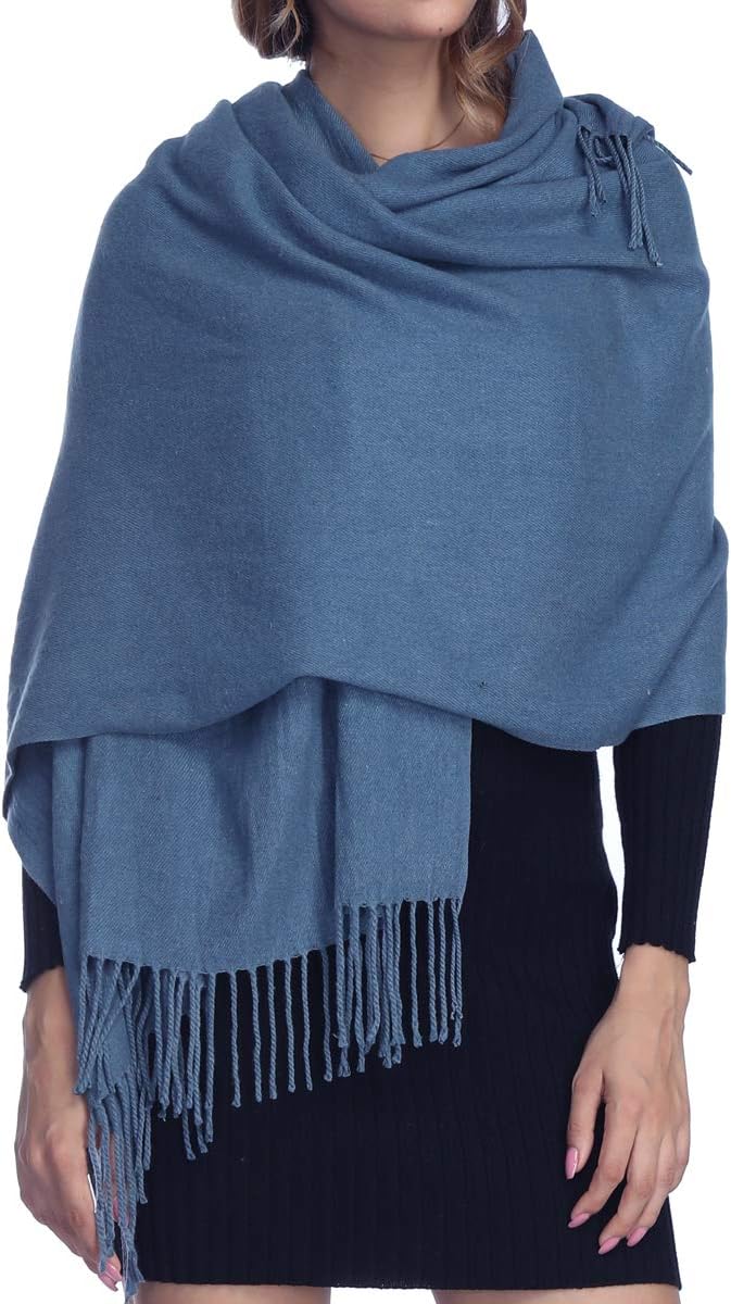 Womens Thick Oversized Pashmina Shawl Wrap Scarves Soft Winter Warm Blanket