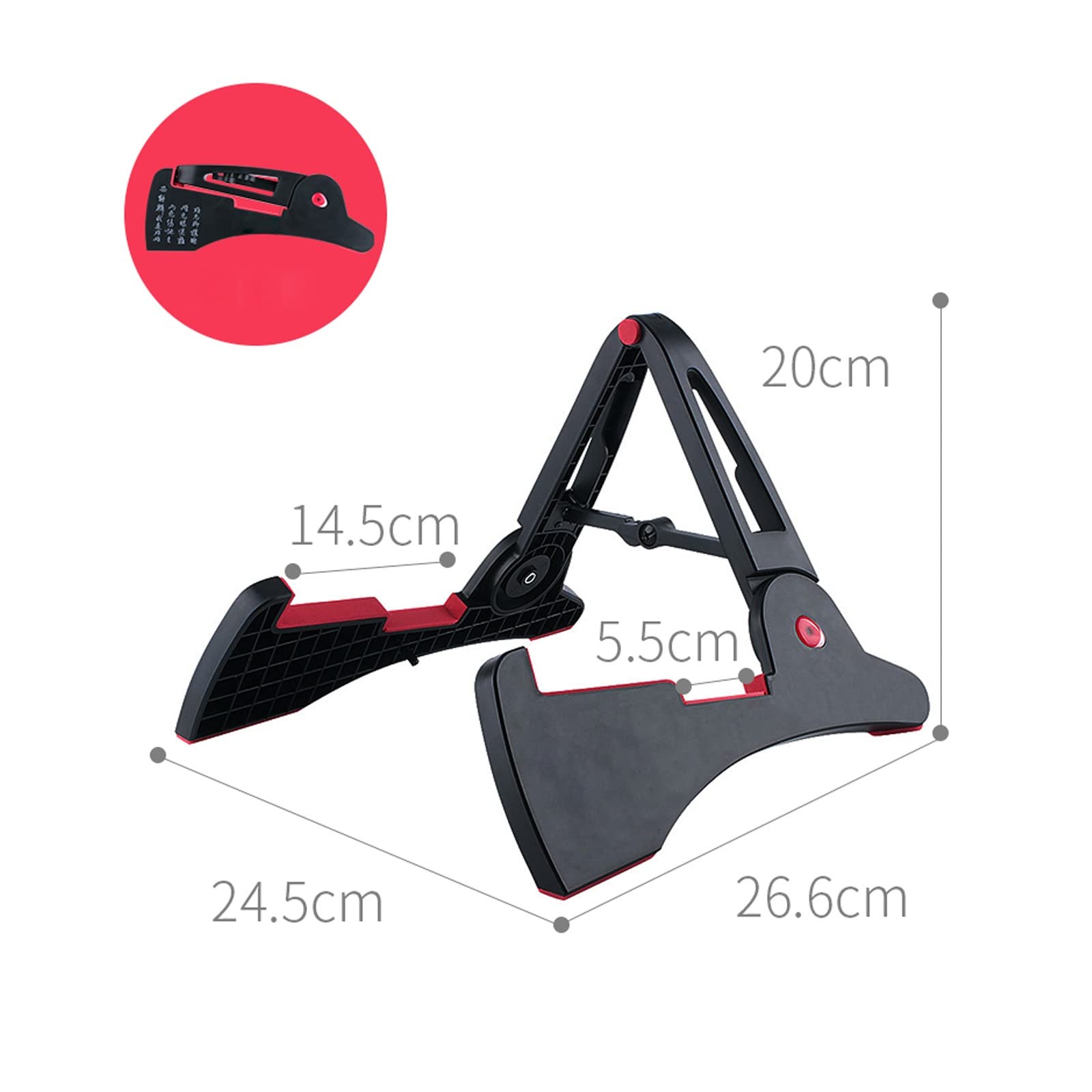 Supporto per Chitarra, Supporto Universale per Chitarra Acustica, espositore per Basso Domestico, Adatto per Negozio di Chitarre, Negozio di Strumenti Musicali (Black)