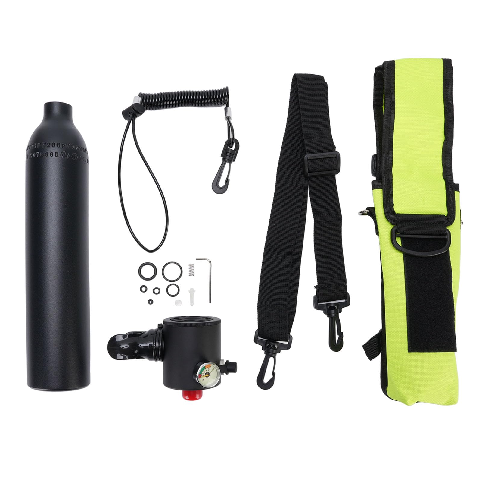 Diyeeni Attrezzatura Subacquea per Respirazione, Kit Bombola Subacquea | Bombola di ossigeno portatile per immersione con boccaglio in silicone per immersioni subacquee, snorkeling, fornitura