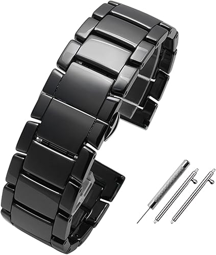 RAYESS Correa de reloj inteligente de 0.787in 0.866in pulsera de cerámica para Samsung Gear S2 S3 S4 correa de repuesto para Huawei watch2 Pro gt2 disponible en Yaxa Peru