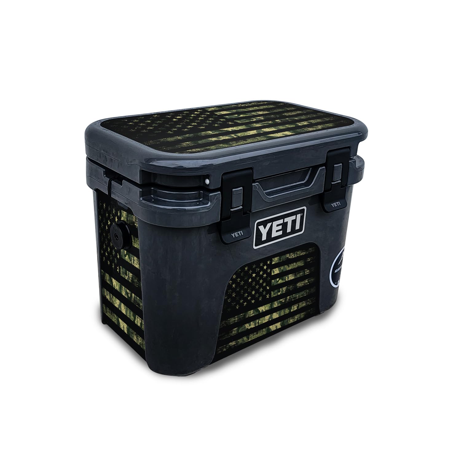 Skin Compatible with Yeti Roadie 15 Hard Cooler - American Camo - Premium 3M Vinyl Protective Wrap Decal Cover - Easy to Apply | Crafted in The USA by MightySkins