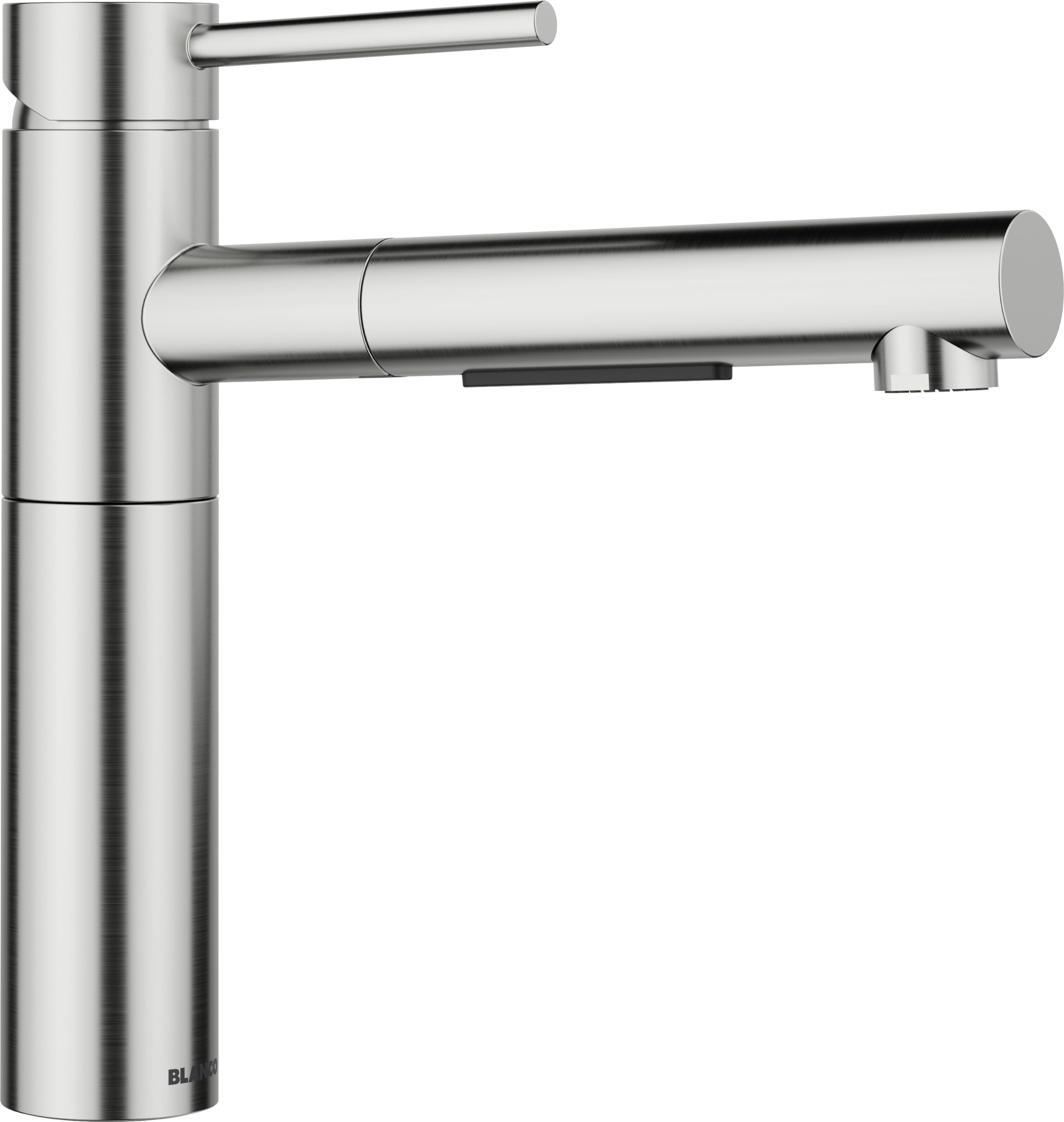 BLANCO Alta-S II stal nierdzewna PVD | wysokie ciśnienie | z wyciąganym wężem | zawór zwrotny | wkład ceramiczny | pewna jakość wody i oszczędność wody