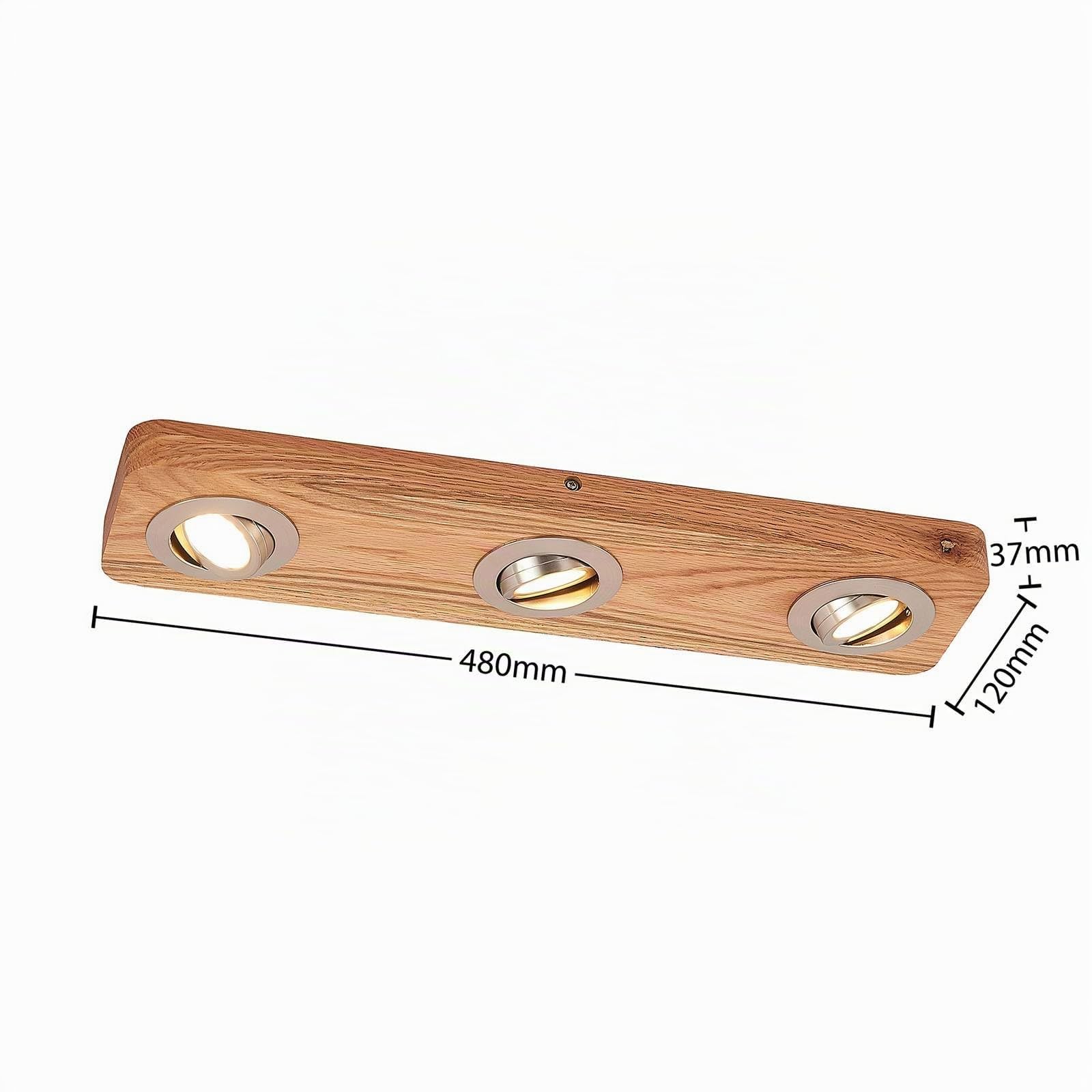 Lindby Plafoniera (Moderno) colore Ocra, in Legno ad es. Soggiorno & Sala da pranzo lampadina inclusa plafoniera legno lampada
