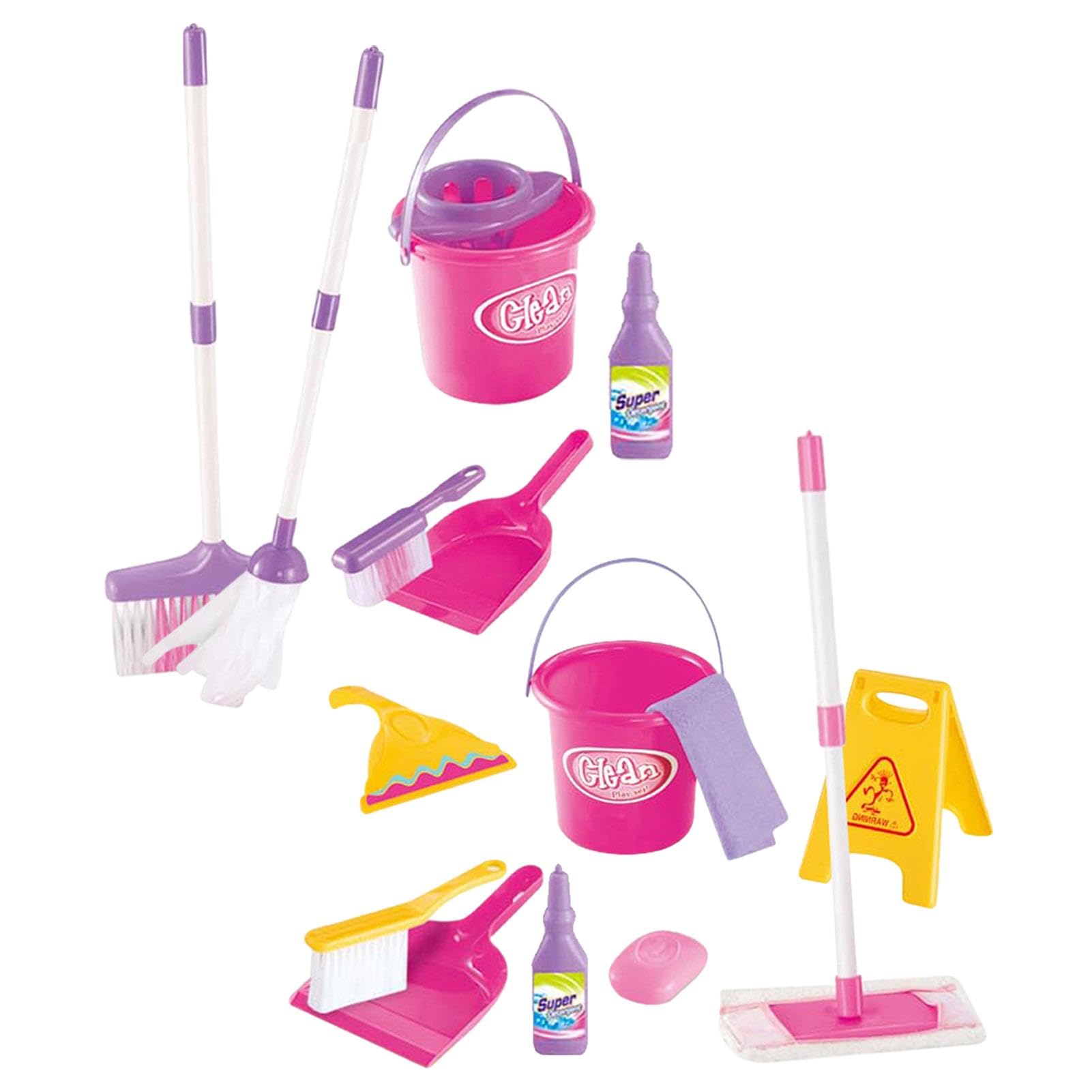 Kit De Ménage Jouet Pour Enfants 3-6 Ans | Ensemble Balai, Pelle Et Accessoires De Nettoyage | Jeu D'imitation éducatif