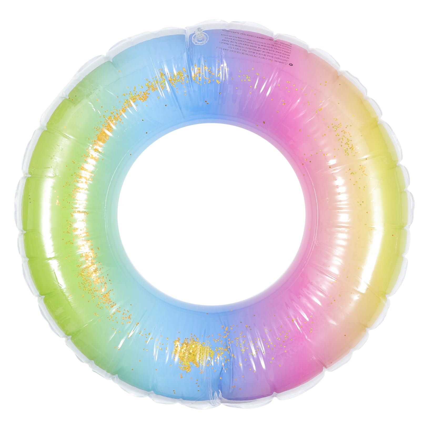 SUPVOX Inflatable Pool Float Pattern Sequin Swimming Ring Safety Tool for Pool Play