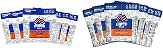 Mountain House Fettuccine Alfredo with Chicken | Freeze Dried Backpacking & Camping Food | 6-Pack & Chili Mac with Beef | Freeze Dried Backpacking & Camping Food | 6-Pack