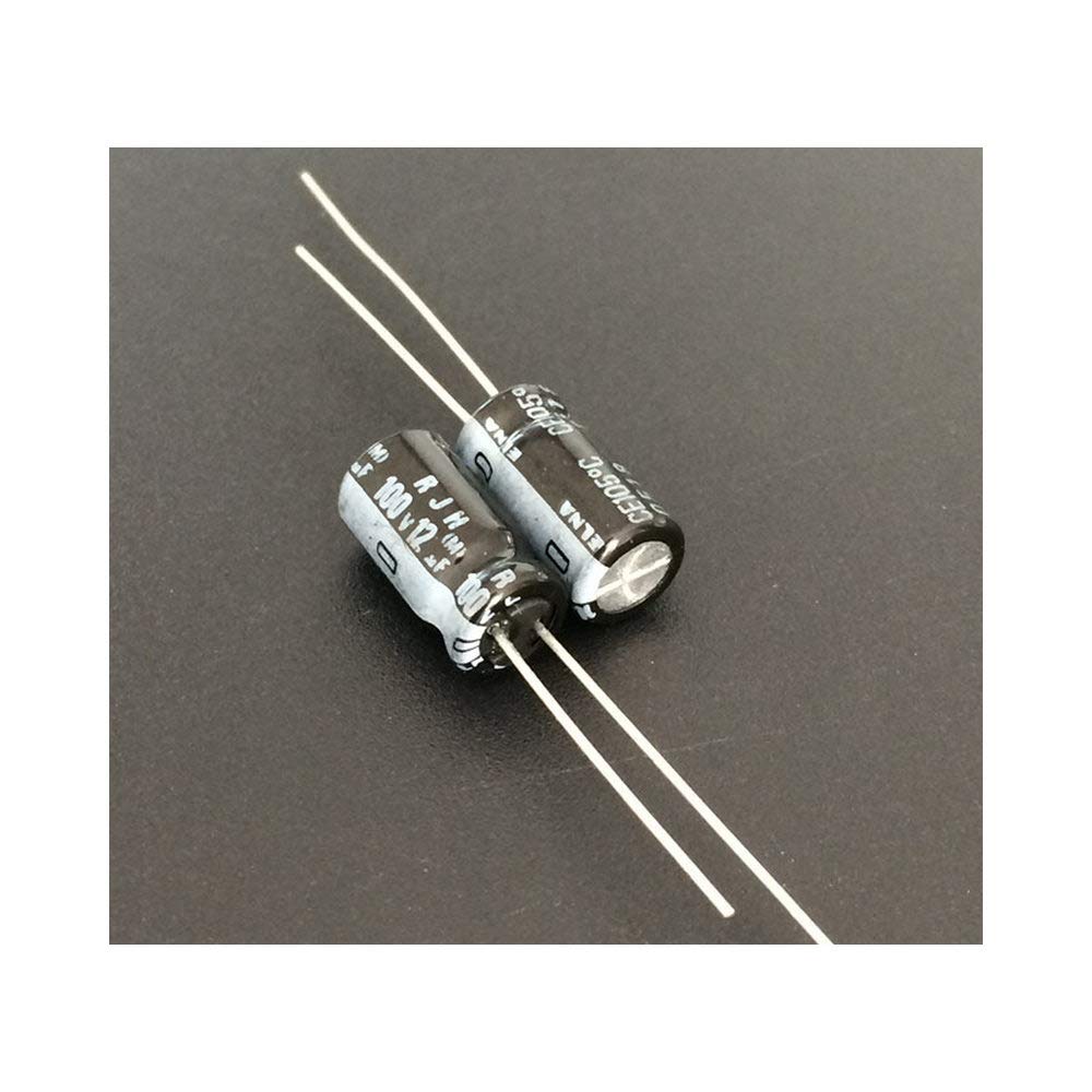 Accessori elettronici 50 pezzi 12uF 100V Elna RJH Serie 6.3x11.5mm Componenti condensatori di grado audio a impedenza extra bassa 100V12uF diy