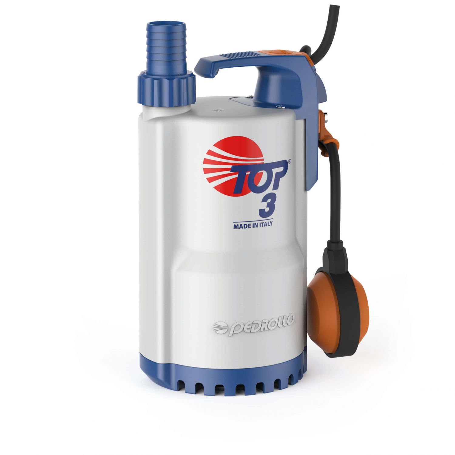 Pedrollo Top 3 Pompa di Sollevamento Acqua Pioggia Galleggiante Integrato 220v 9.6 M3/h 0.55 Kw