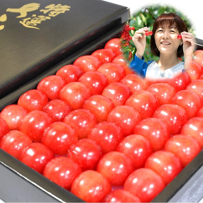 Amazon.co.jp: 竹城青果 山形県産 さくらんぼ 佐藤錦or紅秀峰 化粧箱