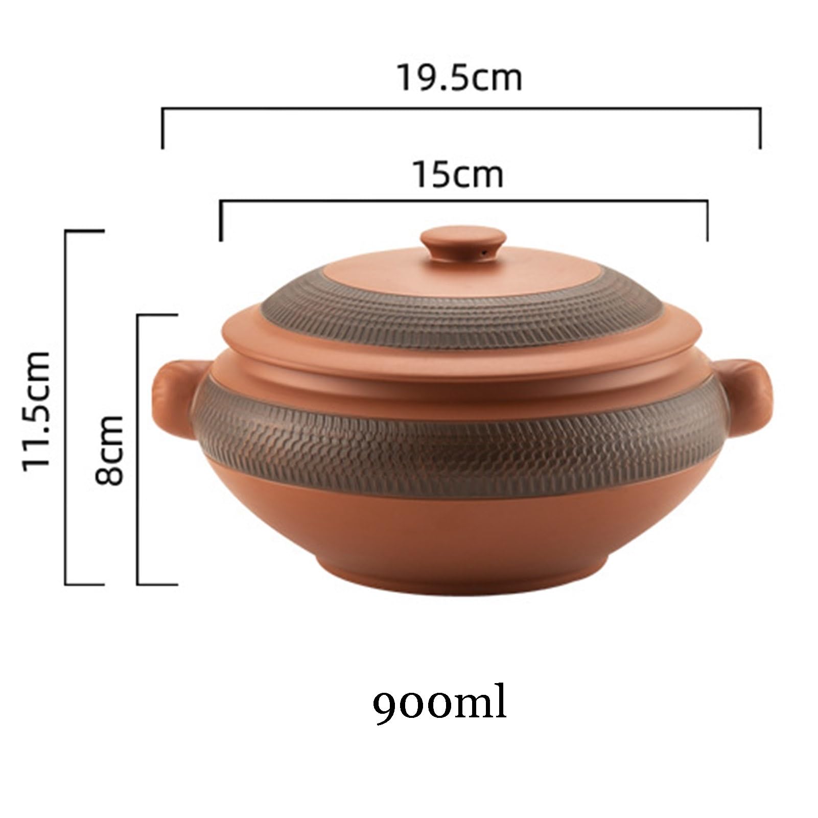 Garnek do gotowania na parze z naturalnej gliny, ceramiczny garnek do zupy, warzyw, kukurydzy, ryżu, zdrowego gotowania