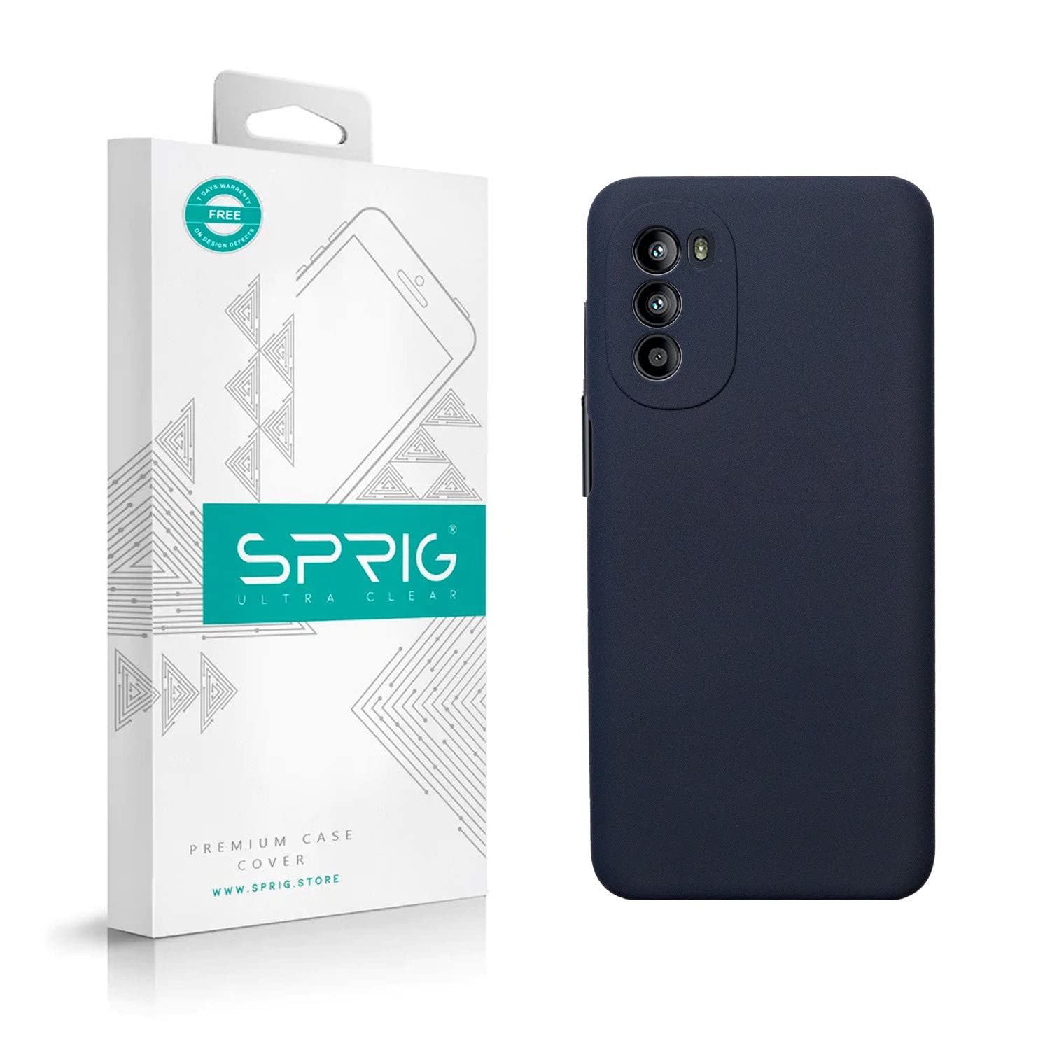 SPRIG Compatible with Motorola G82 5G Phone Liquid Silicone Cover Premium Back Cover Drop Tested Shock Proof Mobile Case for Men, Women, Boys and Girls with Camera Protection (Midnight Blue) (B0BFLQ74F6) Amazon Price History, Amazon Price Tracker