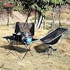 Folding Camping Chairs,Compact Folding Lightweight Chairs Heavy Duty,Outdoor Fishing Beach Camp Picnic Concert Hiking,Camping Chairs with Carry Bag,3black (2orange)