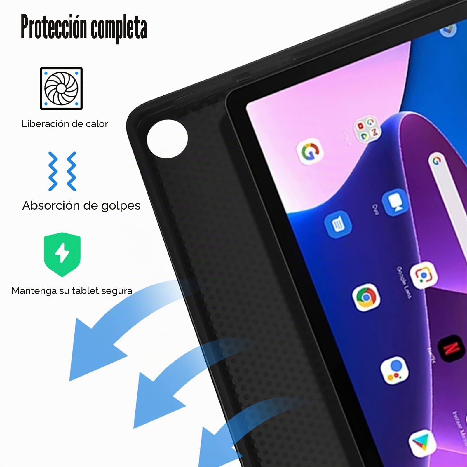 Teclado para Lenovo Tab M10 de 3ª generación de 10.1 pulgadas 2022 (TB-328FU/TB-328XU)