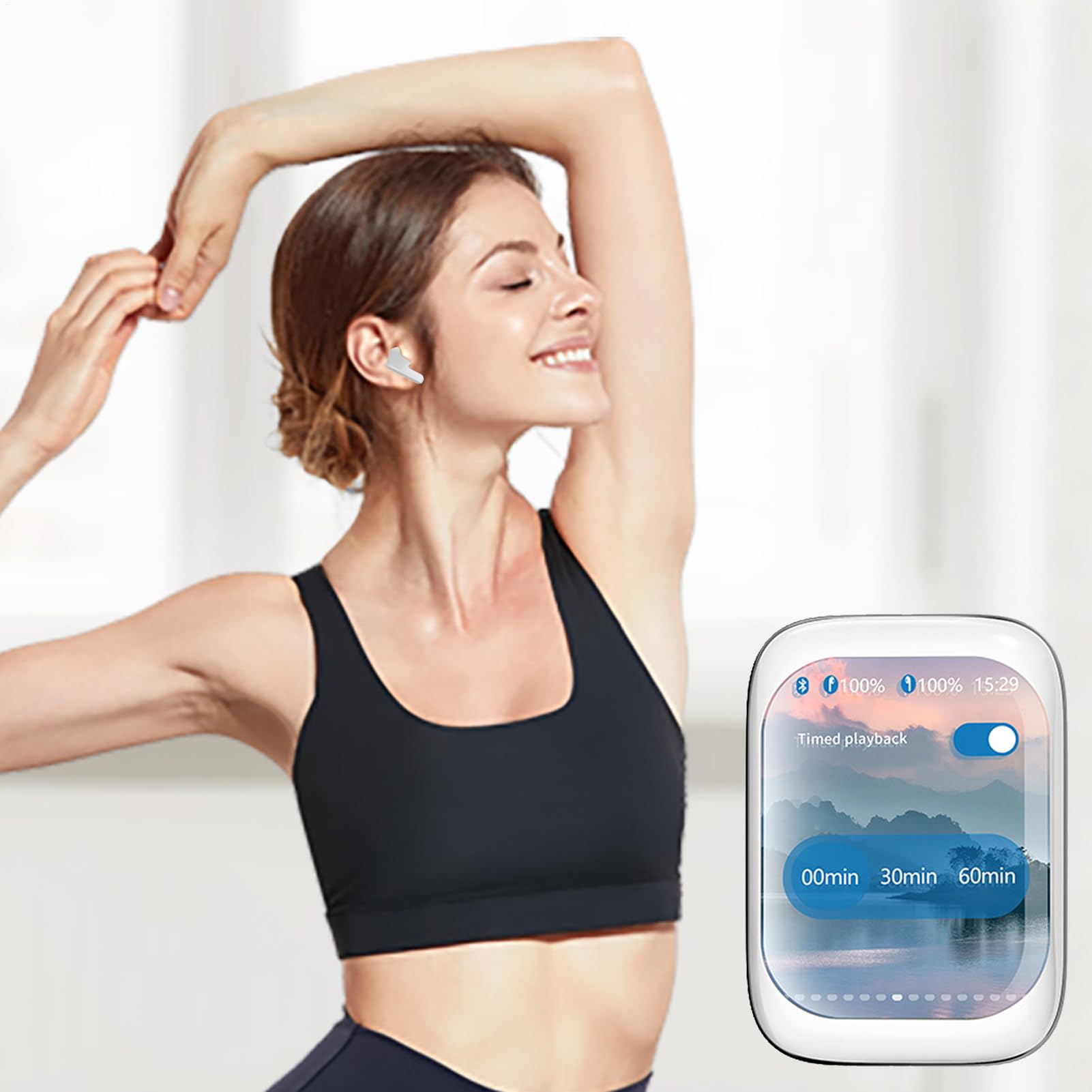 Audífonos Con Control Táctil Auriculares Intrauditivos Inalámbricos Con | Cascos Inalámbricos De Botón Audífonos Slider, Compatibles con la Mayoría de Smartphones y Ordenadore