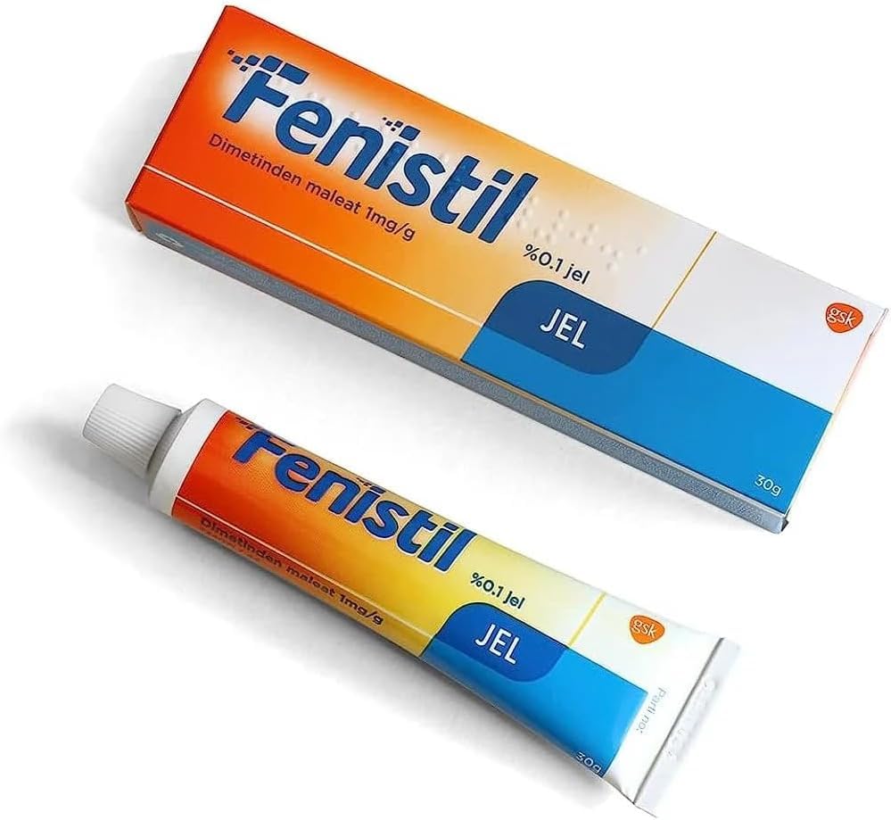 Fenistil Gel 30g Insect Bites - Skin Allergies Sunburn and Dermatitis Itch Treatment Fast-Acting Topical Antihistamine Gel for Itchy Irritated or Inflamed Skin