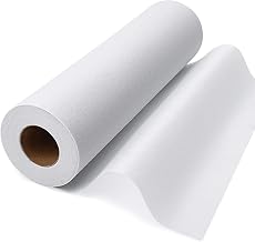 Gemsy Ultra Soft Paper Canvas for Tailoring and Embroidery | Pack of 2 Meter | Ideal for Neck, Sleeves Design, Crafting | 100% Cotton | DIY (2 Meter), white, Embroidered