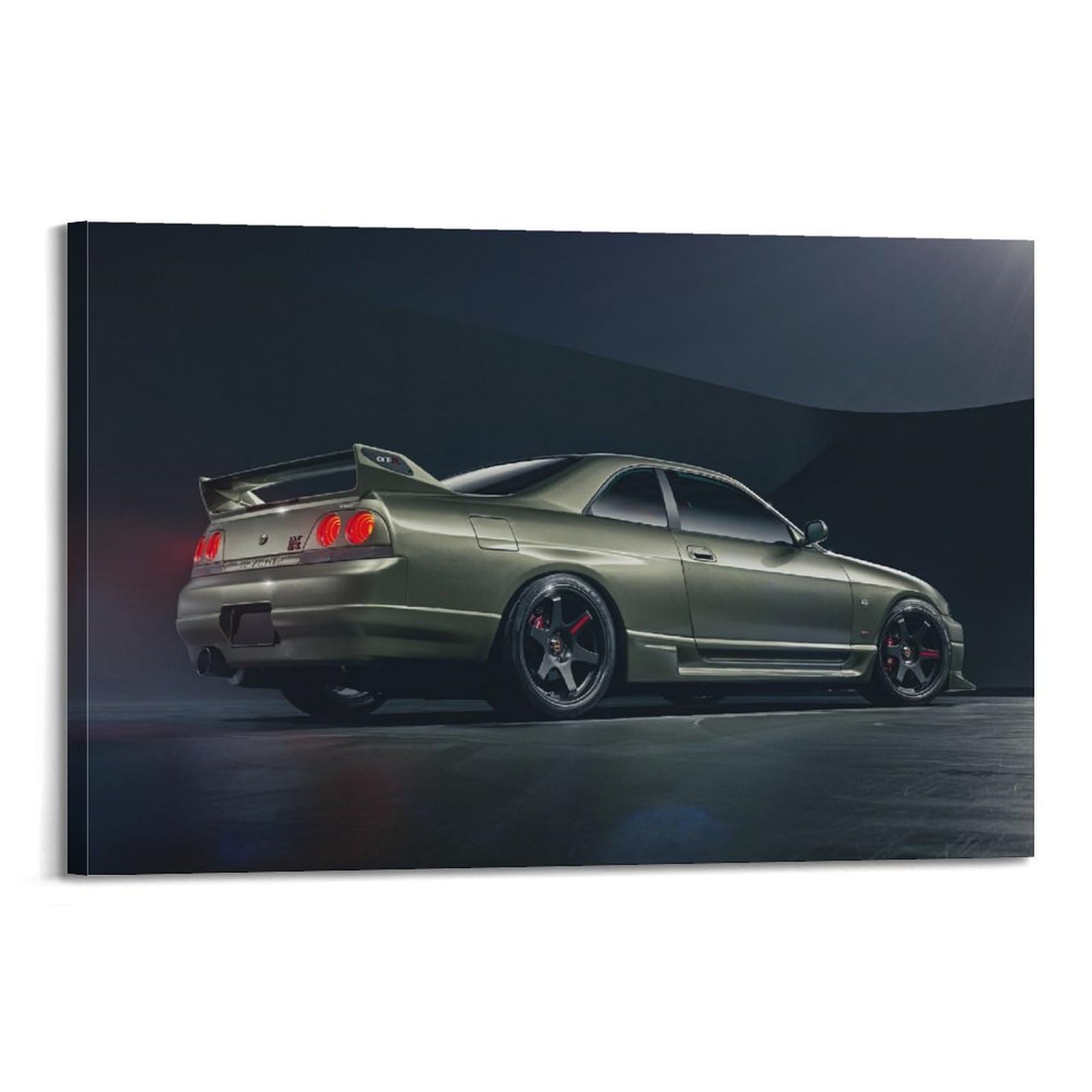NXIYUHA JDM Sports Car Poster Skyline R33 Racing Car Decorative Painting Canvas Art Picture 16x24inch(40x60cm)