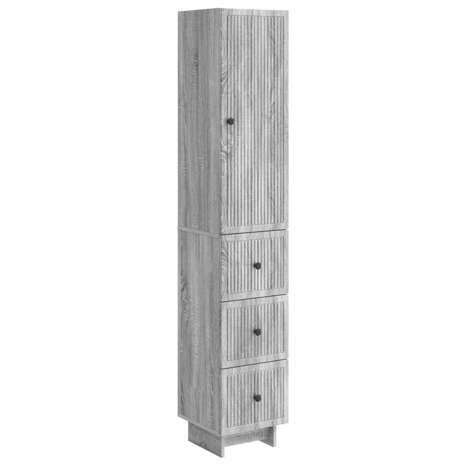 Muebles de almacenamiento para salón y terraza juego de 2 armarios de madera versátiles