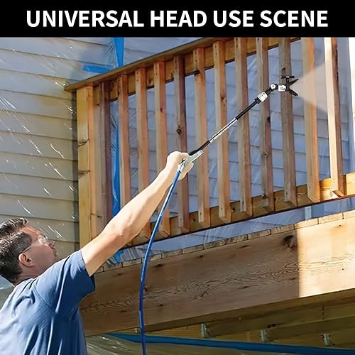 Miniatura 6 de Pistola pulverizadora sin aire Universal Rotary Joint Multi Ángulo 78 ''F-78''M Junta rotativa, Kit de boquilla de compresor