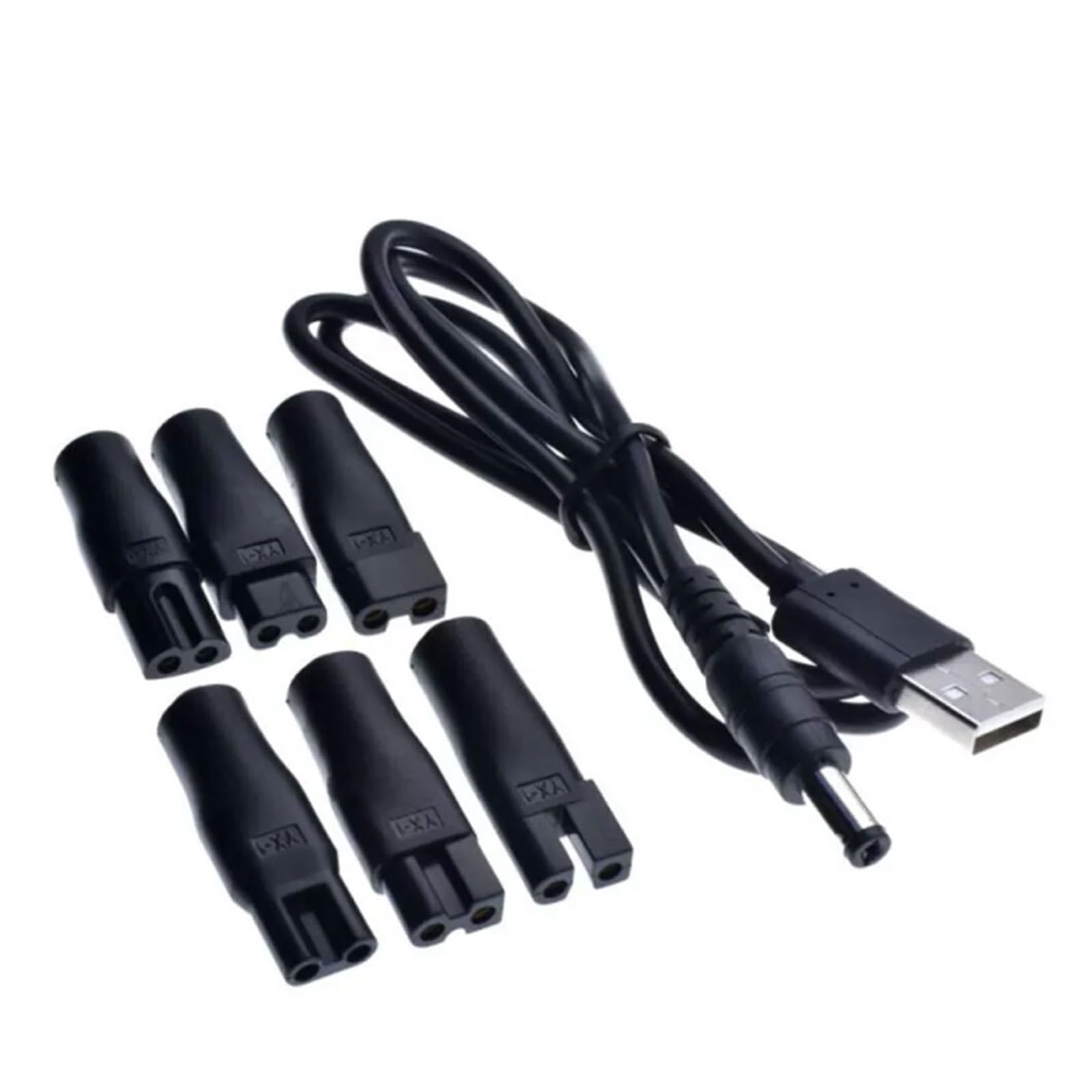 Set Universale Da 7 Pezzi, Cavo Di Alimentazione, Caricabatterie Di Ricambio Da 5 V, Cavo Adattatore USB, Adatto A Tutti I Tipi Di Tagliacapelli Elettrici