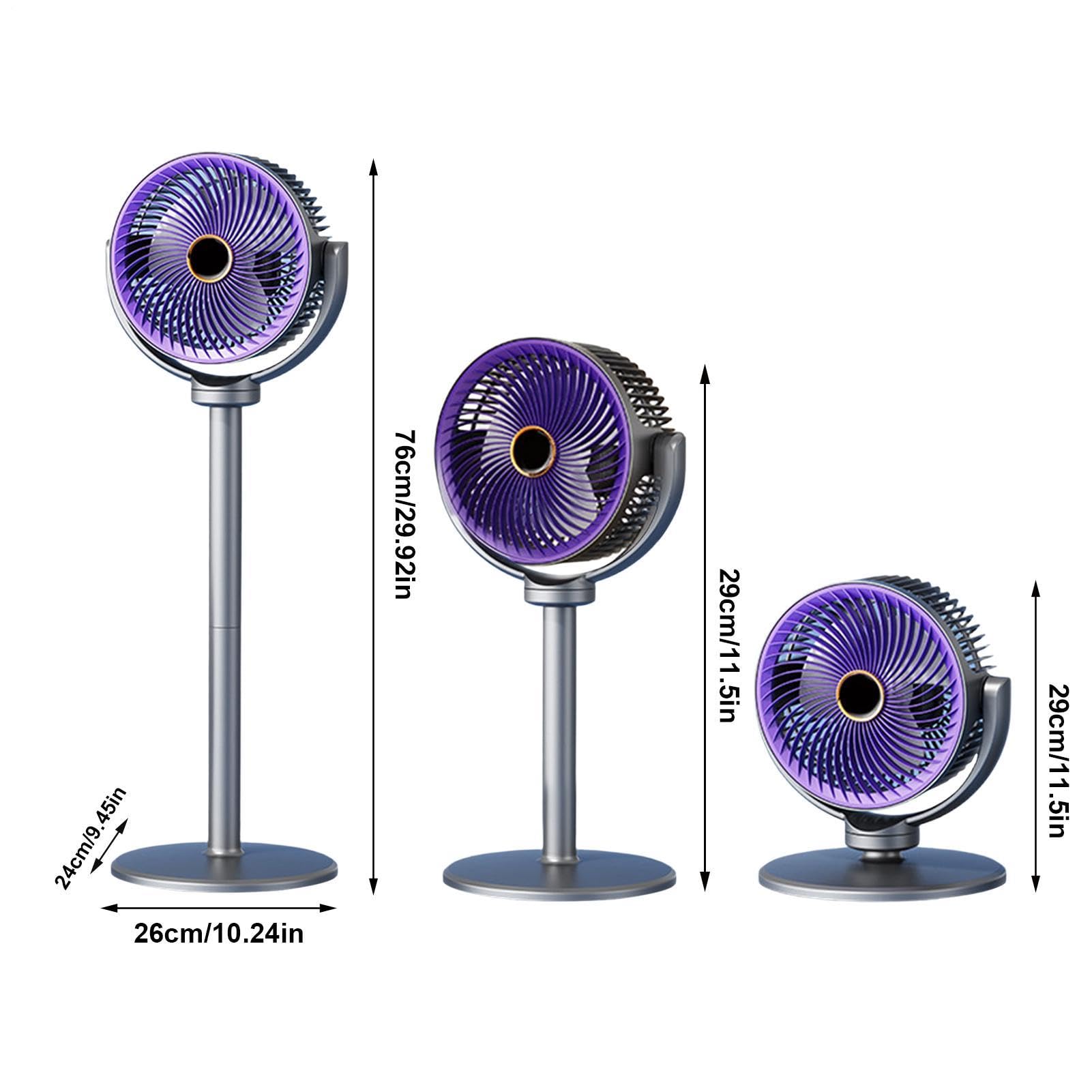 Genérico Ventilador De Pie Recargable Potente Silenciador Portátil