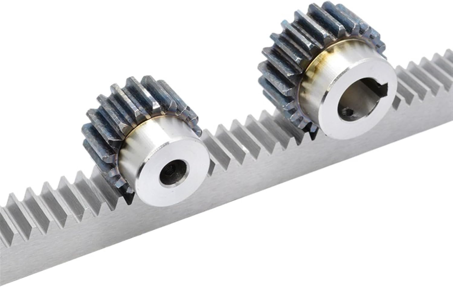 Industrial helical Gear 1pcs 1Mod Gear Rack Steel 15 * 15 * 500mm + 1pcs 1M 45teeth Pinion Bore Hole 6/8/10/12mm Steel Gear Metal Gear (Size : 10mm Hole Gear1Reack)