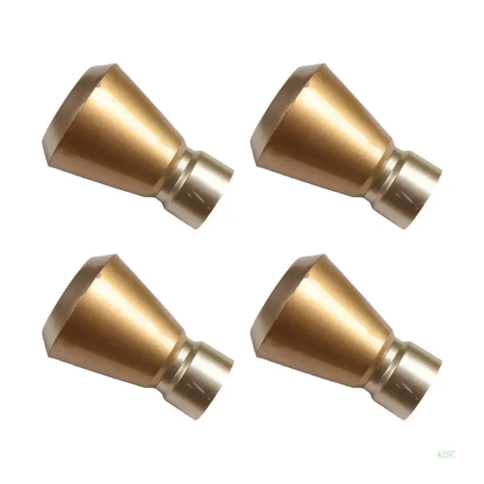 BDFJEDS Curtain Pole Finials 4pcs Unique Design Curtain Rod Tips Easy Installs Heads For House(Style 06)
