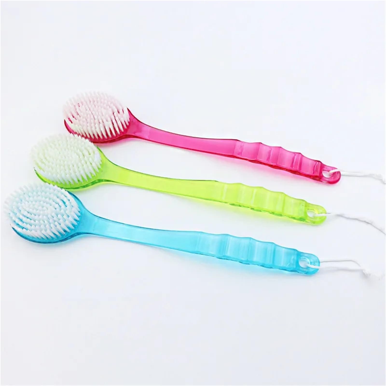 RüCkenbüRste 2Pcs Zurück Körper Bad Dusche Reinigung Pinsel Bad Pinsel Langen Griff Peeling Peeling Haut Massager Peeling Bad Pinsel Zum Baden(Blue)