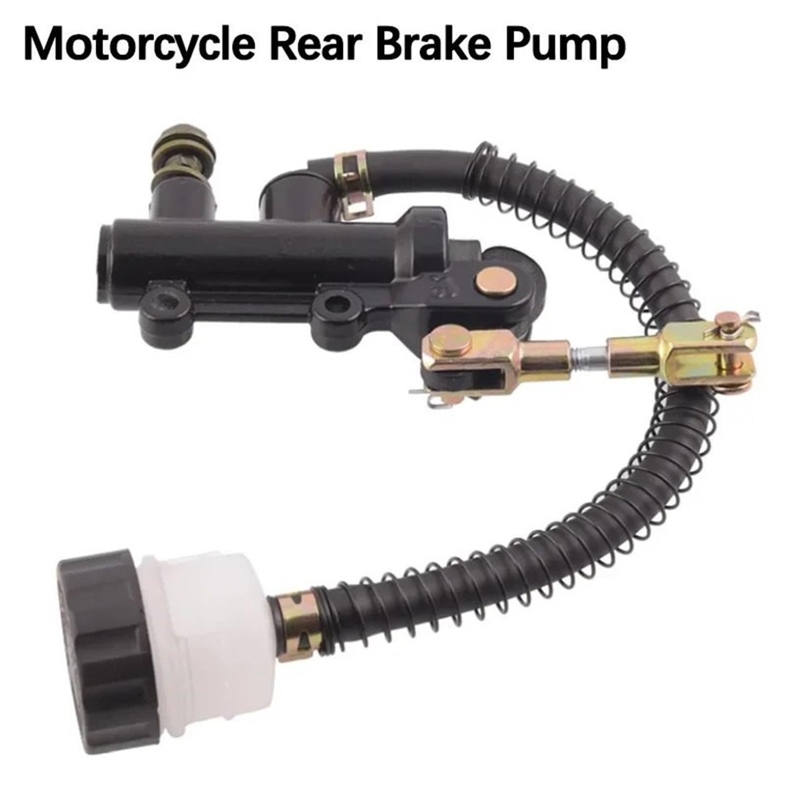 Pompa hamulca tylnego motocykla Tylny cylinder ham Pompa hamulcowa hydrauliczna, tylny cylinder główny nożny, pasuje do motocykla, quada, crossa i innych pojazdów.