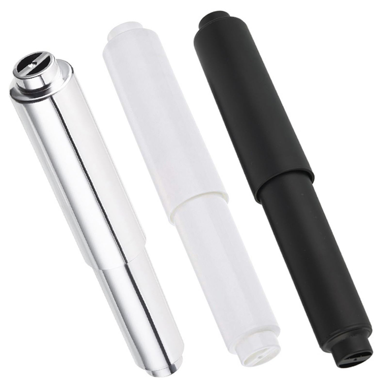 Buxuaaaa Mixed Color 3Pcs Universals Holder Replacement Rod Holder Insert Tissue Roller Bathroom Hardware Retractable Spindles Insert Bathroom Hardware Tissue Dispensers Accessory