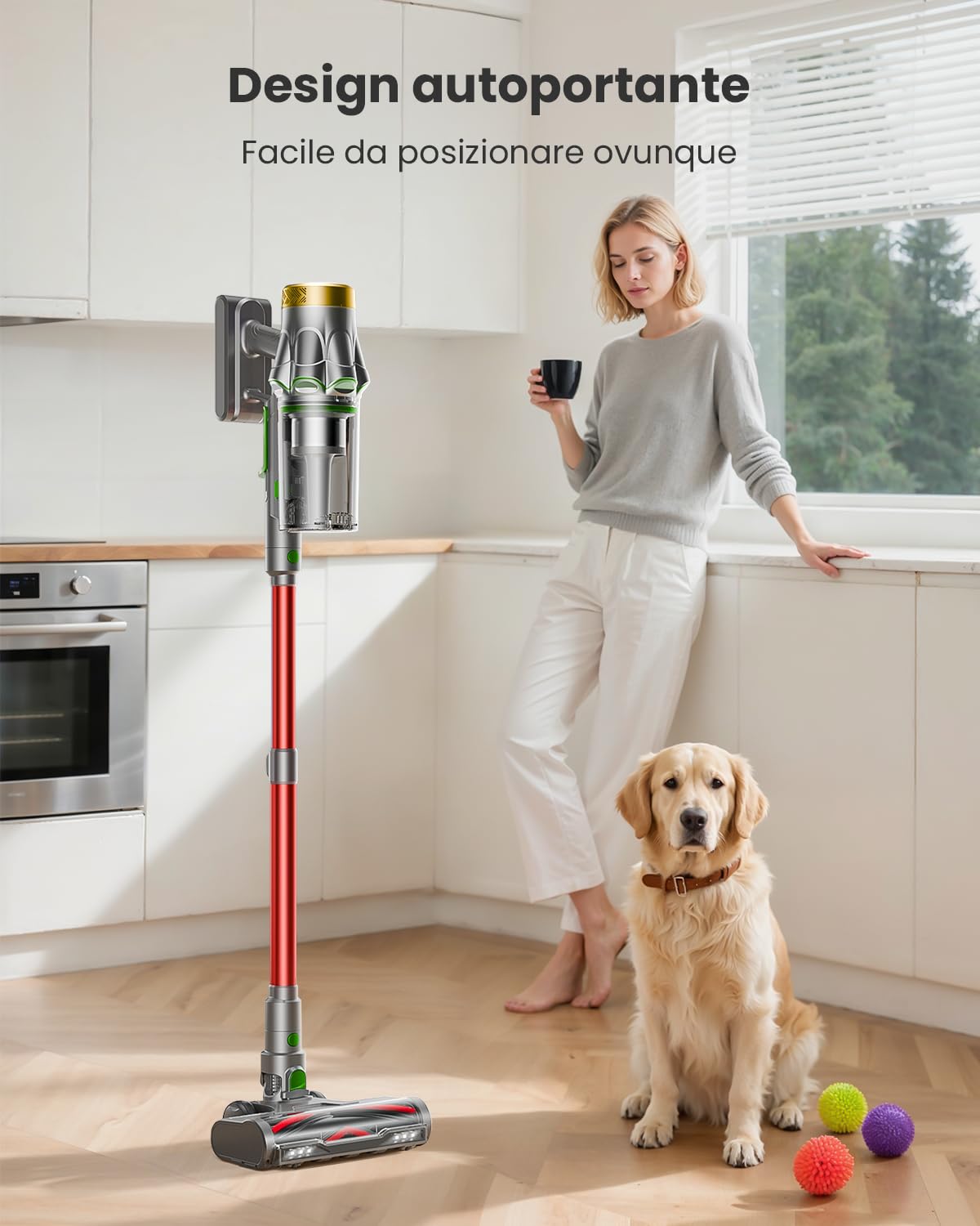 Avalsor Aspiradora con batería de 50 KPA/600 W/70 min