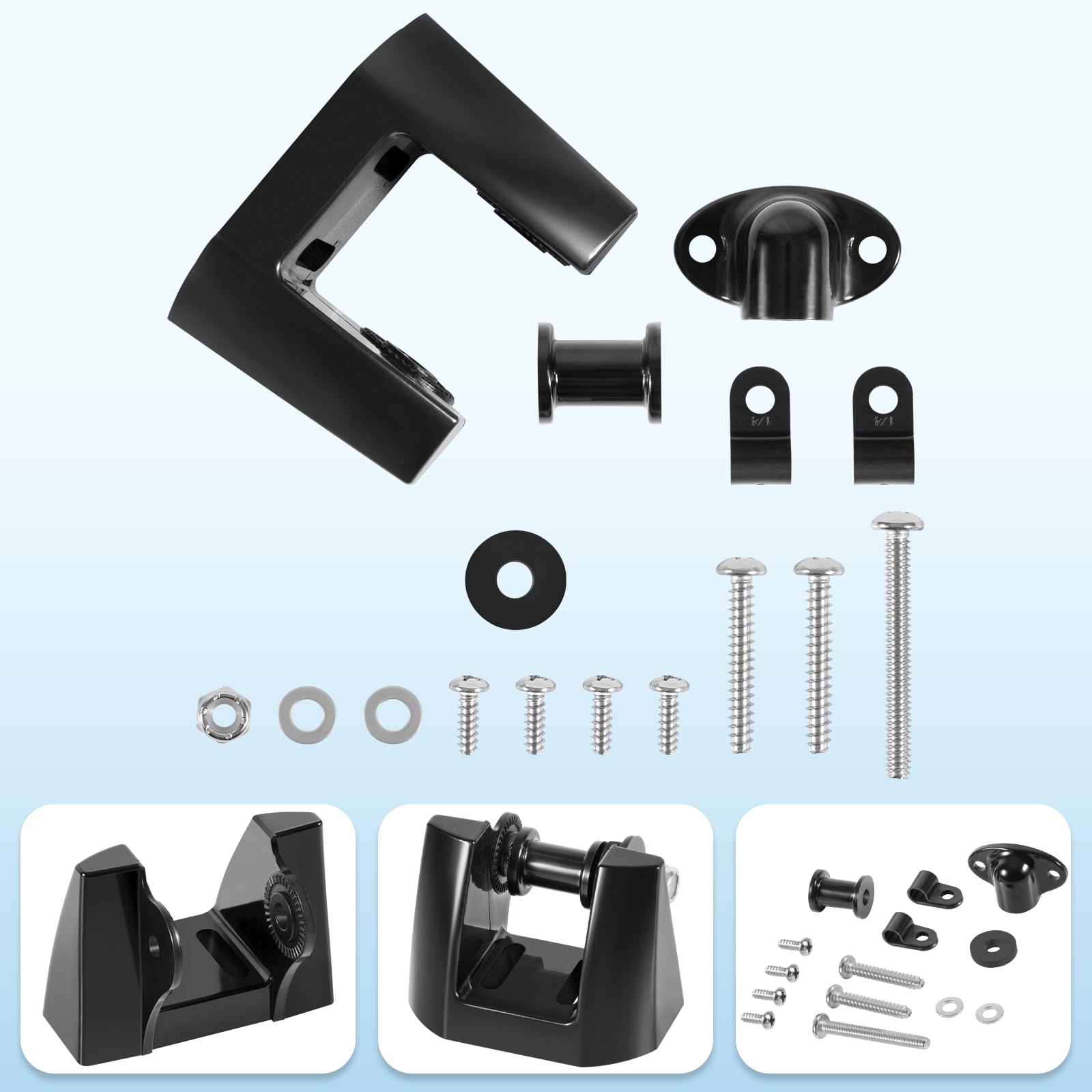 K00-00118-01 Staffa Trasduttore Transom Mount Kit Ricambio per Garmin XDCR 200/50 kHz Trasduttore a Doppia Frequenza f/010-10272-00