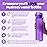 Hydracy Water Bottle with Times to Drink & Straw - Large 32 Oz BPA Free Motivational Water Bottle & No Sweat Sleeve -Leak Proof Gym Bottle with Time Marker - Ideal for Fitness, Sports & Outdoors