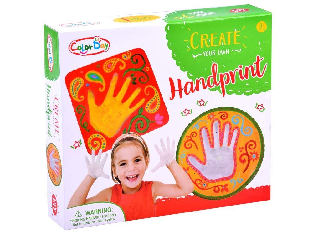 JADE DIY Hand Print Plaster Impressions kit – Do it Yourself Crafts for Kids – DIY Hand Print Impression kit for Boys/ Girls