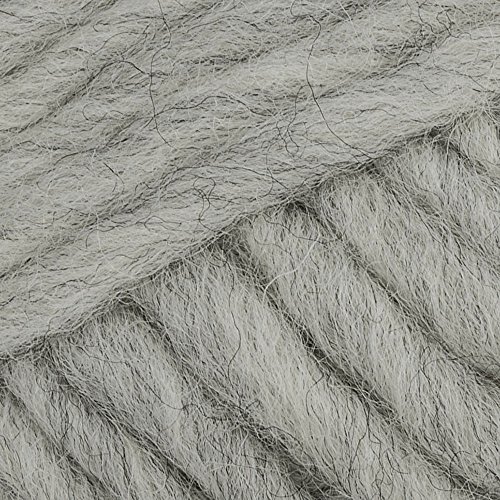 Pure Wool Single Stranded Super Bulky Weight Knitting Yarn Drops Eskimo, 1.8 oz 55 Yards per Ball (53 Light Grey)