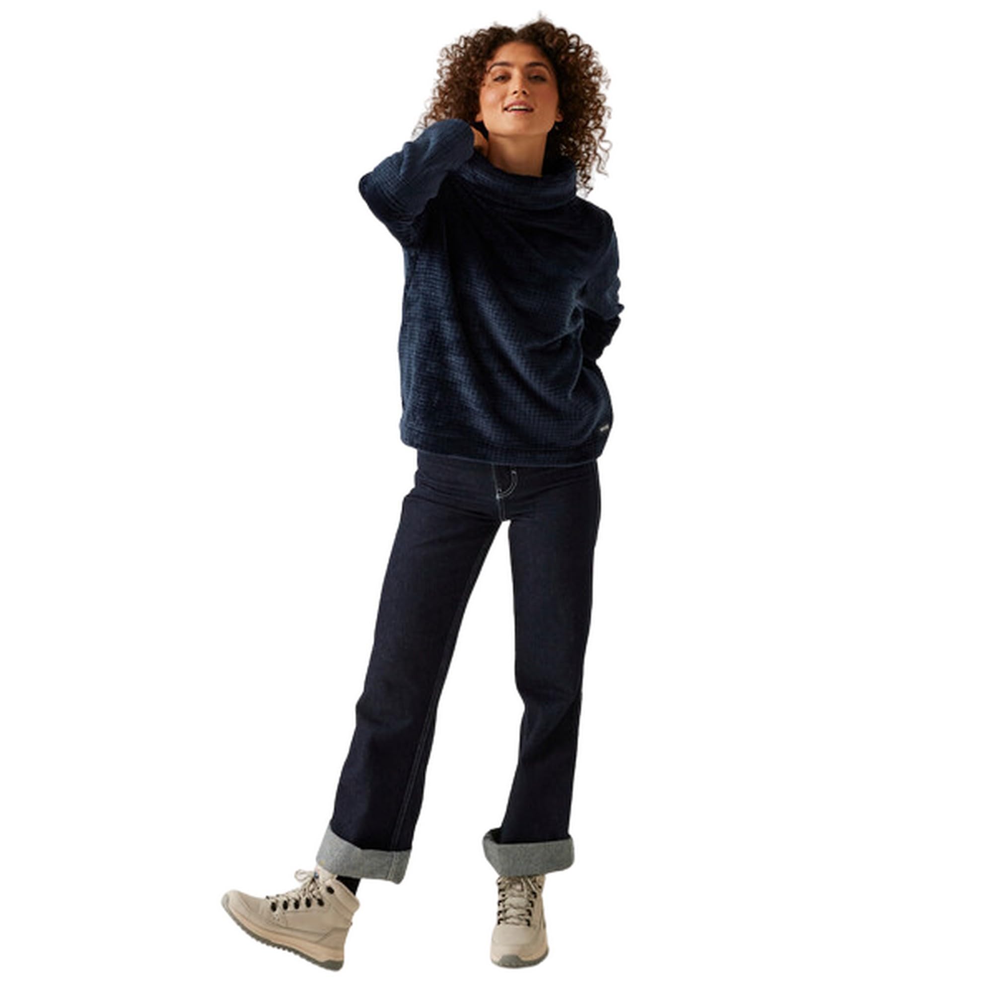 Regatta Womens Bardou II Velour Cowl Neck Sweatshirt Pull-Over Femme