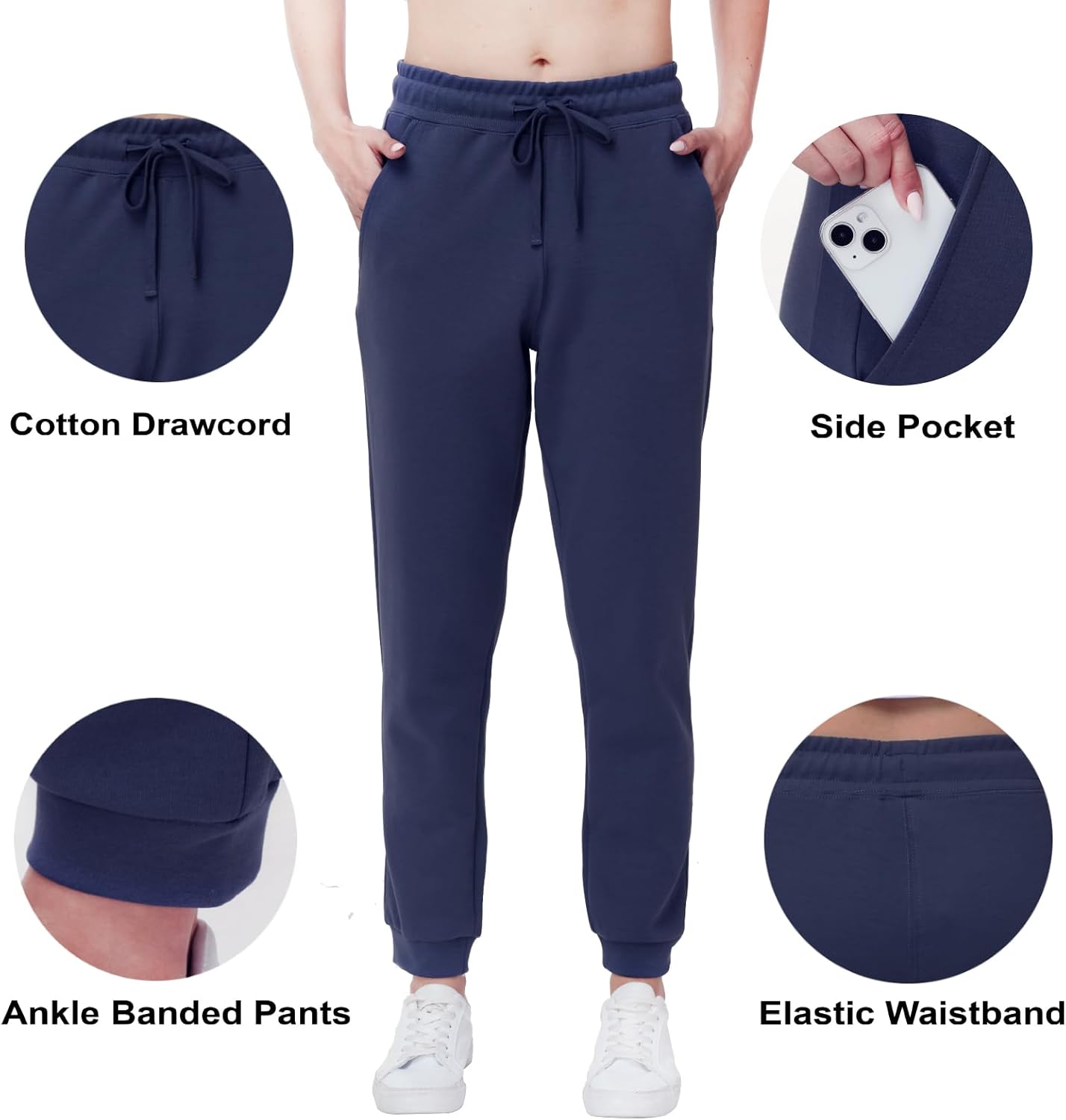 Women’s Tall Sweatpants 32” / 34” Inseam Extra Length Joggers Pants for Tall Women - Image 5