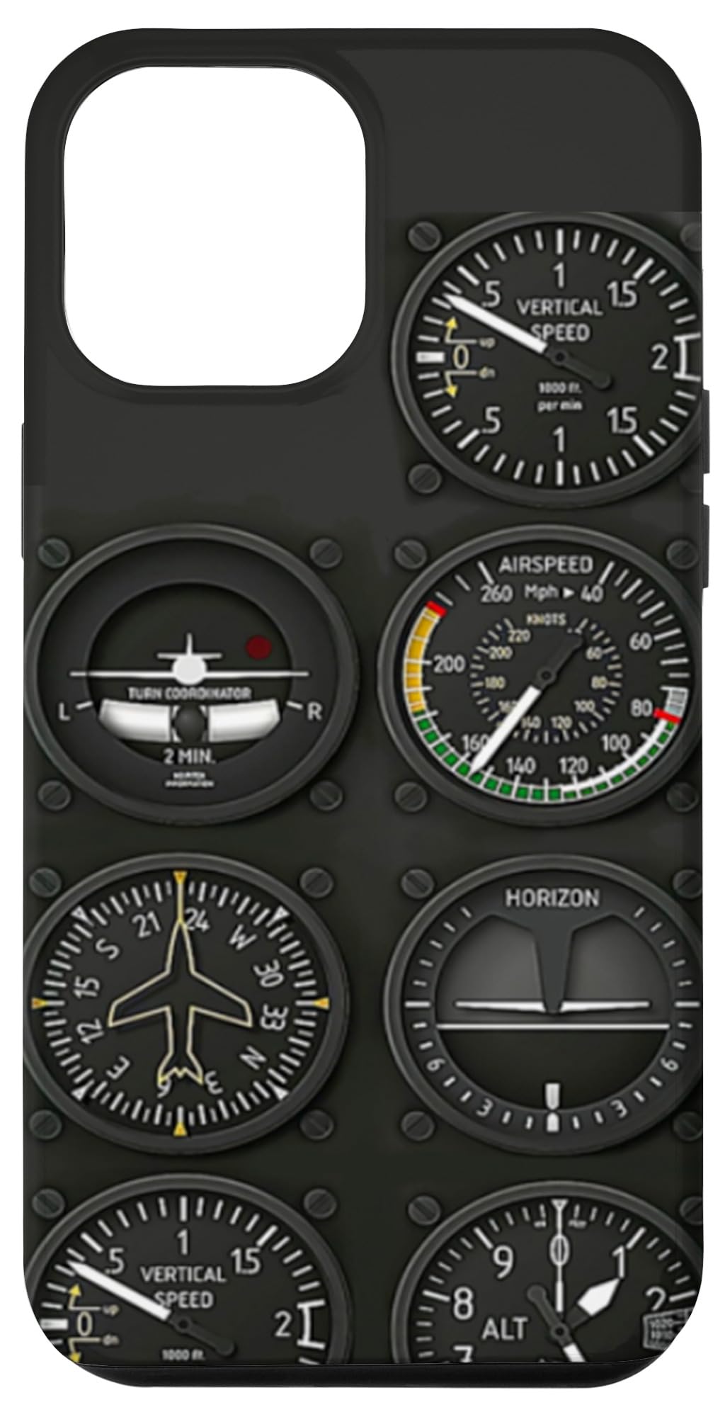 iPhone 15 Pro Max Airplan lovers Pilot Six Flight Instruments Pilots Gifts Case