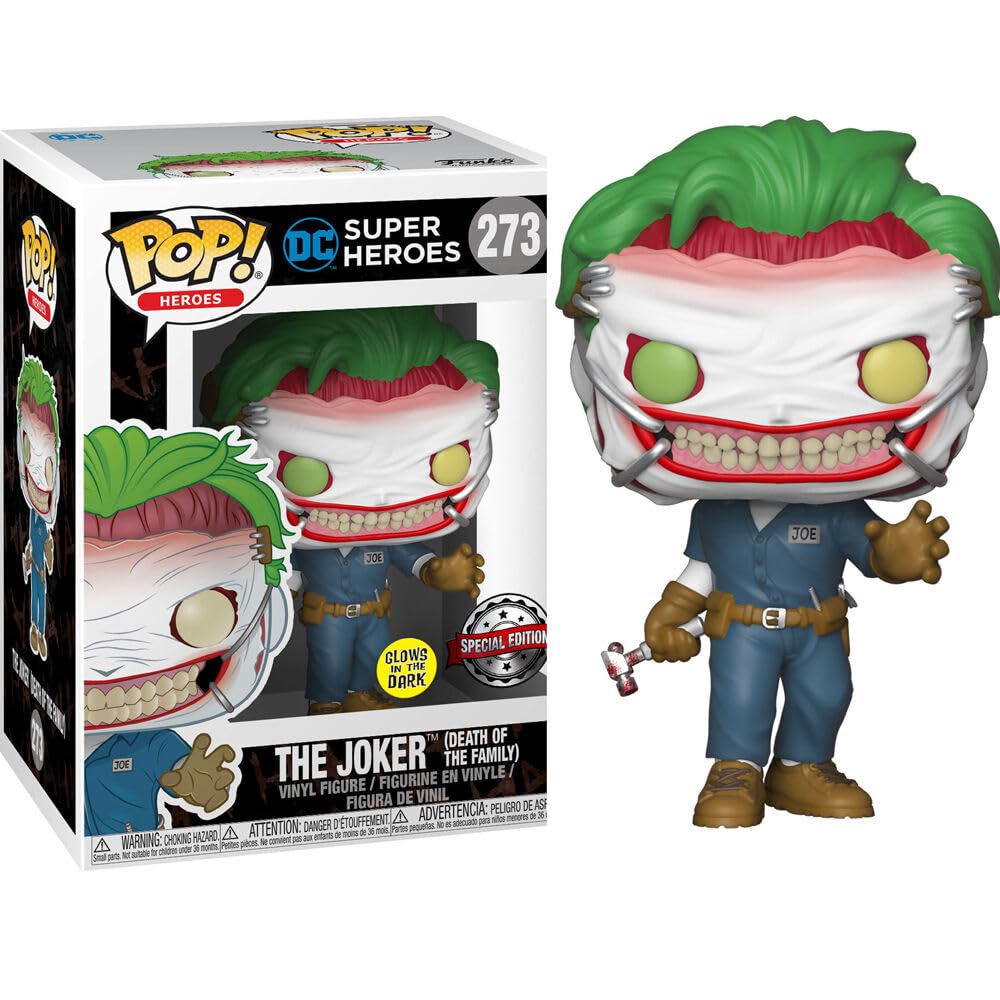 POP Funko DC Super Heroes 273 The Joker Death of The Family Glows