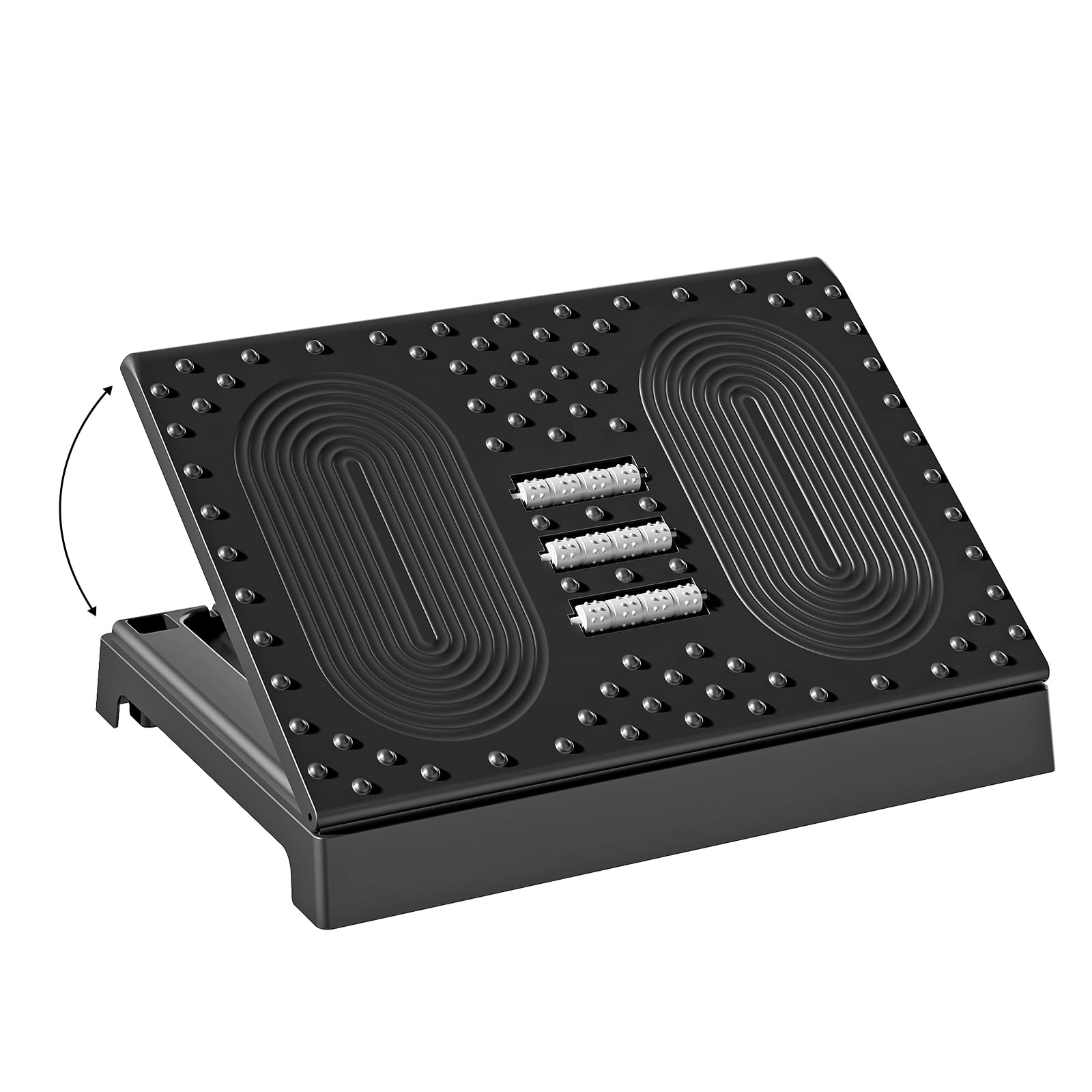 MSHOMELY Foot Stool Adjustable Foot Rest Under Desk with 6 Height Position