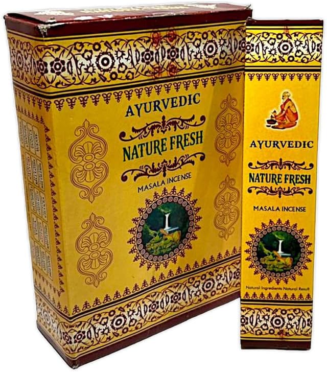 Ayurvedic Palo Santo Masala Incense Joss Stick Natural Handmade Agarbatti Hand Rolled Moulded Bamboo Stick Agarbathi 12 Pack 15 gm