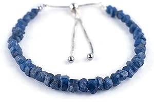 Sapphire Gemstone Bolo Bracelet: Healing Stones for Serenity