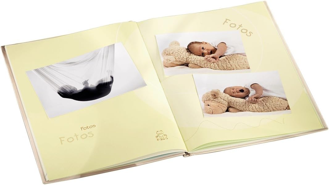Hama "Baby Feel" Baby Diary, 20.5x28 cm, 44 illustrated pages, Beige/Brown/White, Medium - Image 4