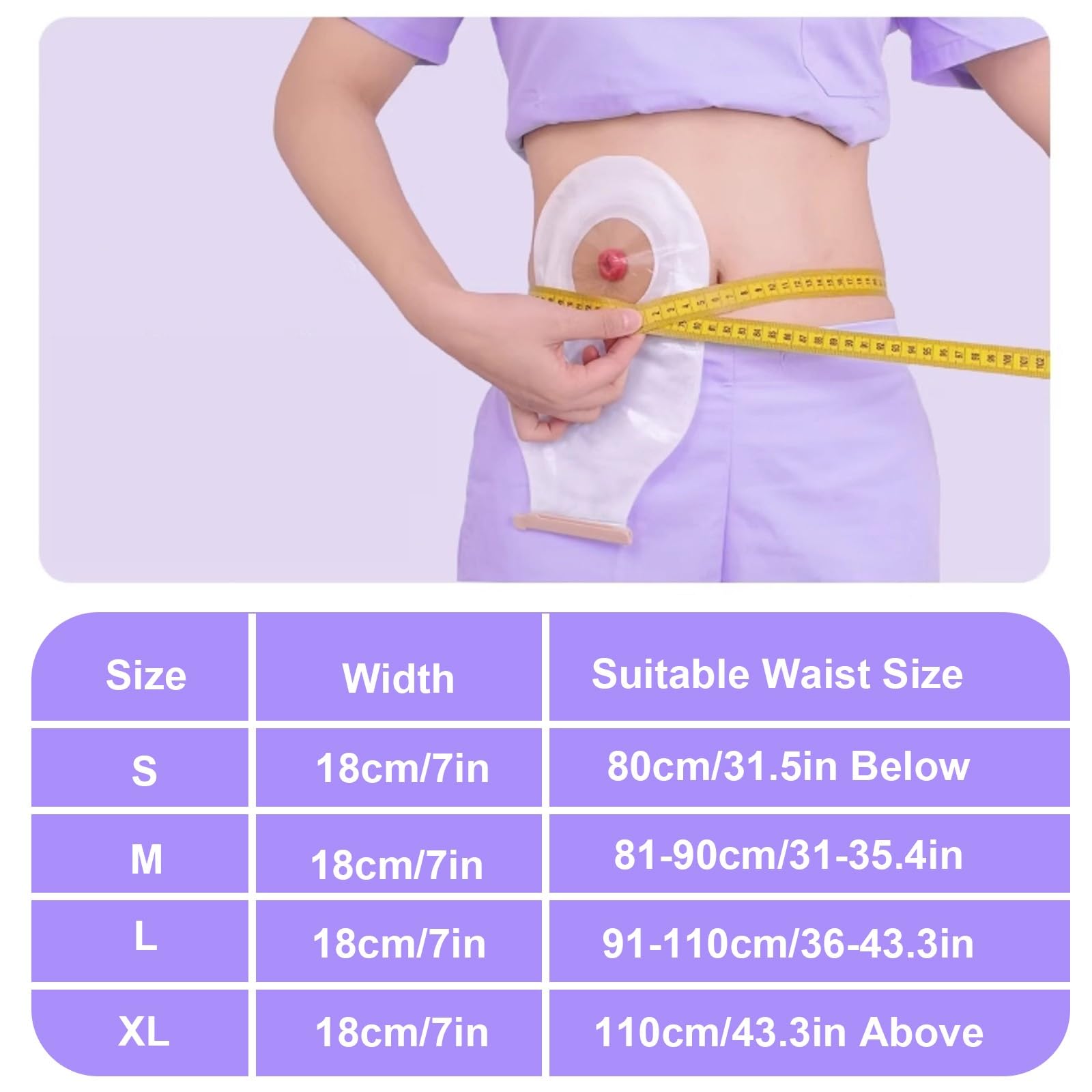 Stoma Bandage für Männer und Frauen, Verstellbarer Stoma Gürtel, Bequeme und Diskrete Stomagürtel für Kolostomie, Ileostomie und Urostomie(X-Large)