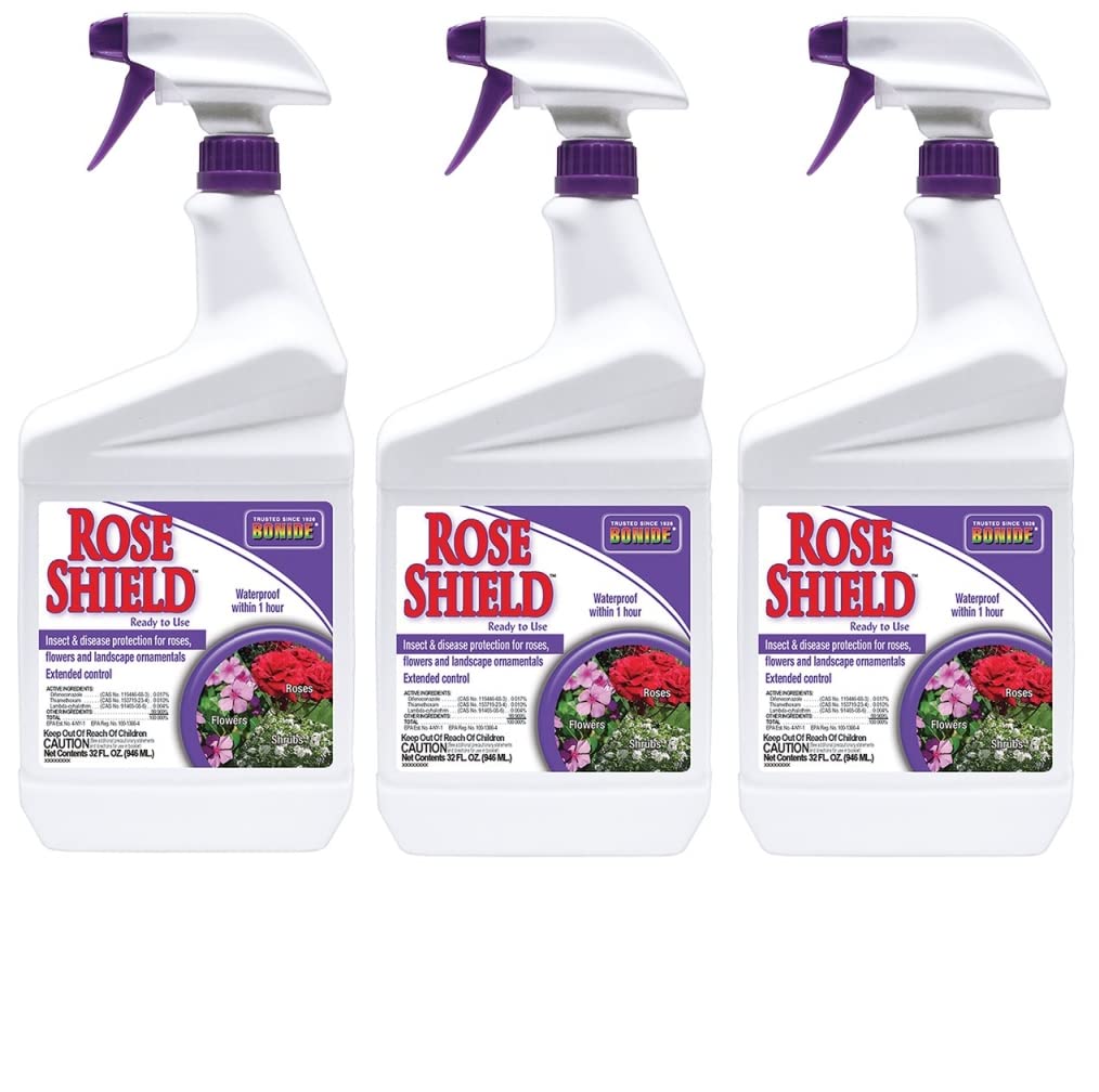 Bonide982 32 oz RTU Rose Shield Combination Insect Spray - Quantity 3 bottles
