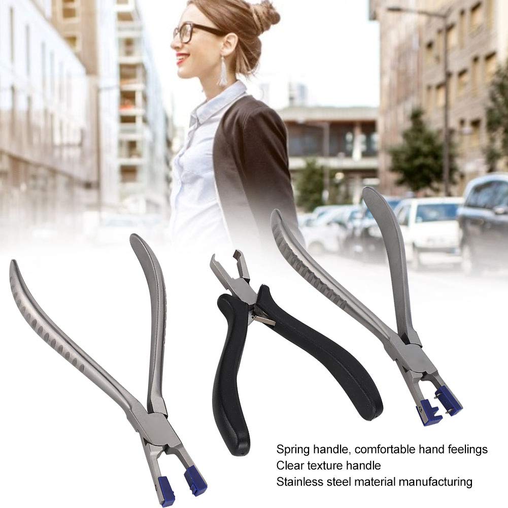 3-teilige Zange für Randlose Brillen, Professionelle Brillenzange mit Federgriff, Reparatur- und Demontagewerkzeug für Rahmen-Silhouetten, Optik-Set zur Brillenreparatur