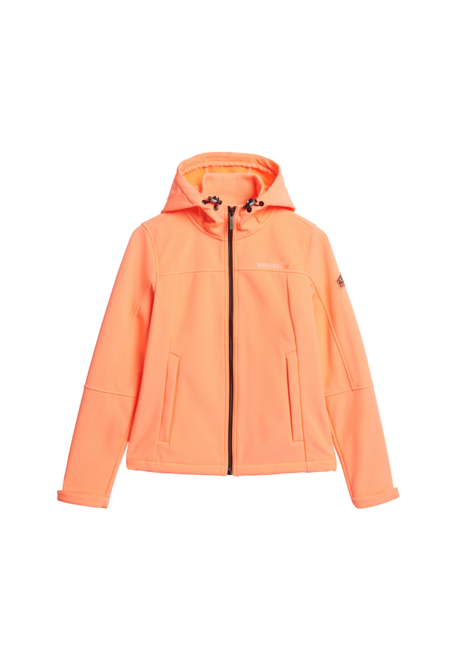 Superdry Unisex Hooded Classic Trekker Jacket Sweatshirt, Pastel Coral Red, 8