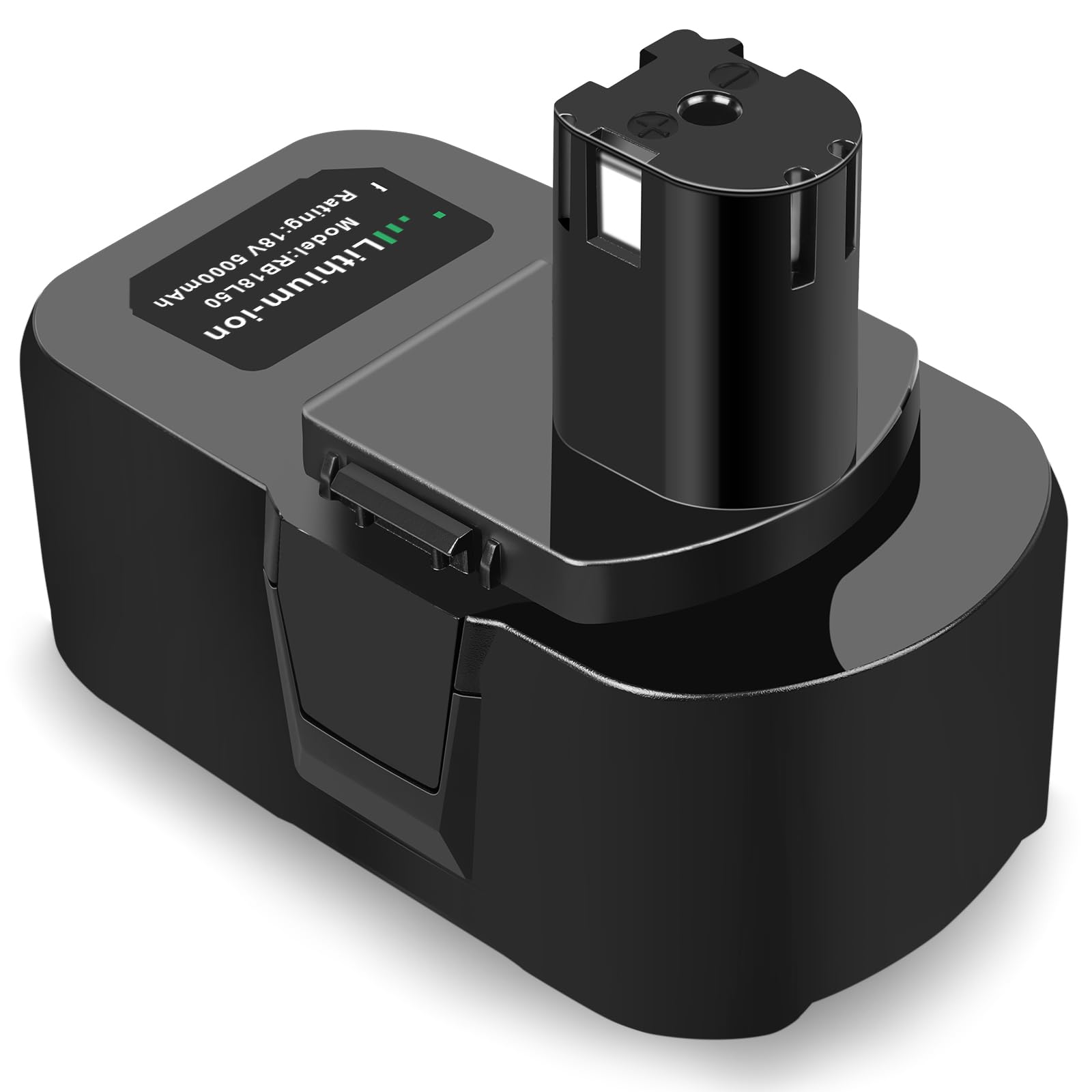 Batterie de rechange 5000 mAh pour Ryobi 18 V RB18L50 RB18L15 RC18120 RB18L40 RB18L50 avec affichage LED