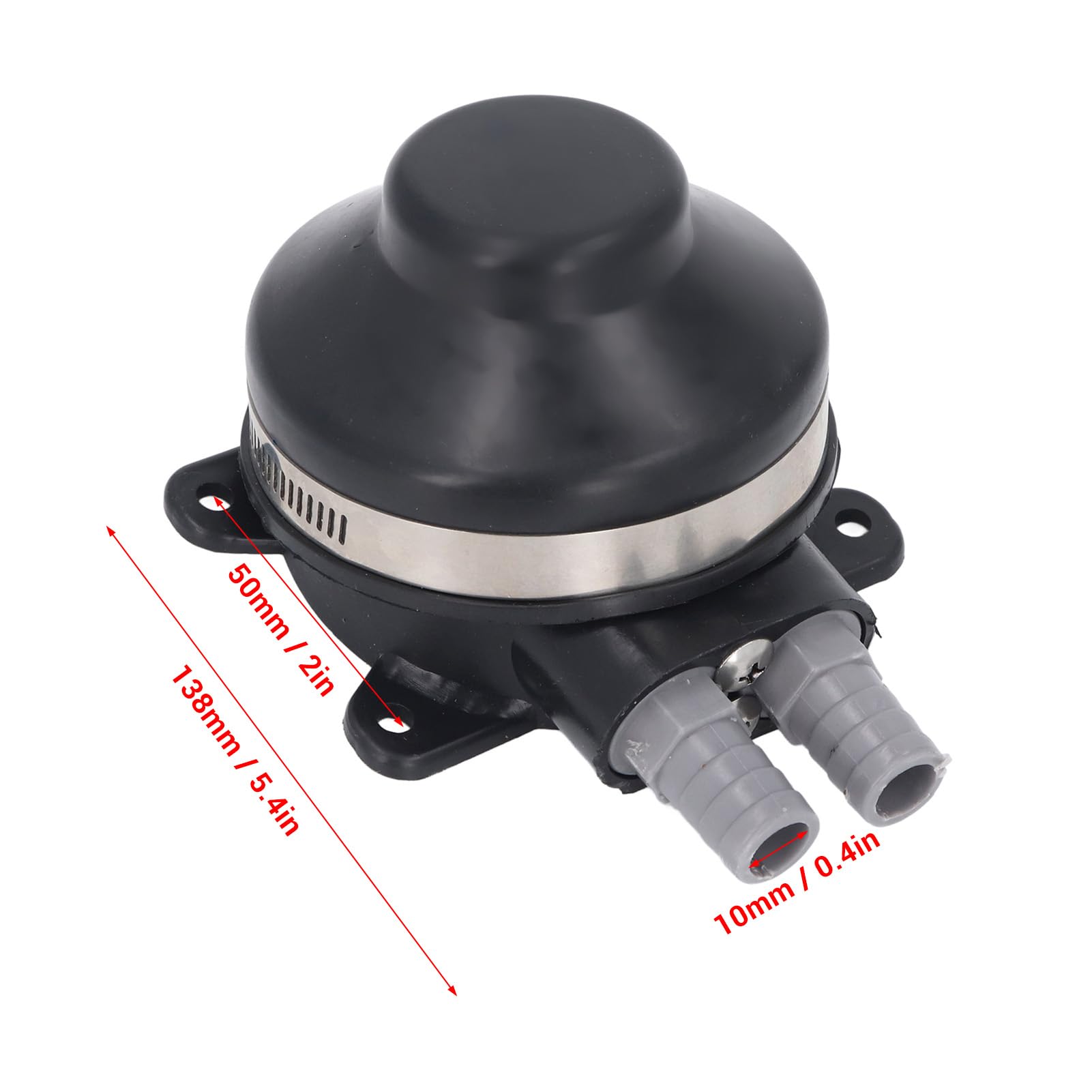 Foot Operated Water Pump, 2.2GPM Foot Self Priming Water Pump, Manual Freshwater Galley Pump, Connects to 1/2 Inch Flexible Hose, Fits for Marine RV Boat Galley Toilet Wash Basin