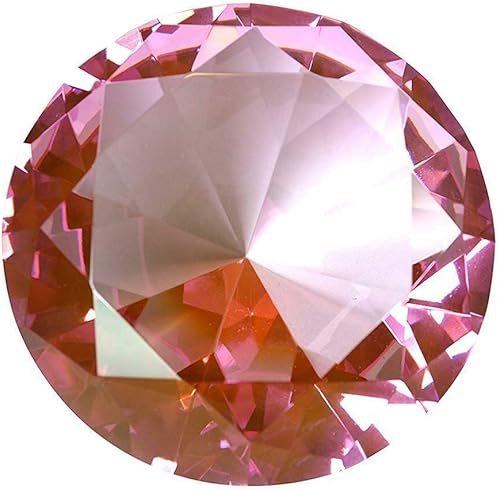 Miniatura 7 de Zoogamo Pisapeles de cristal de cristal en forma de diamante verde de 4.724in, decoración de oficina en casa y decoración de recuerdos de boda con